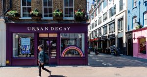 Exterior image of Urban Decay, Carnaby Street, London