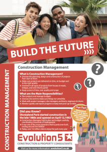 Evolution5 Construction Management Careers Leaflet